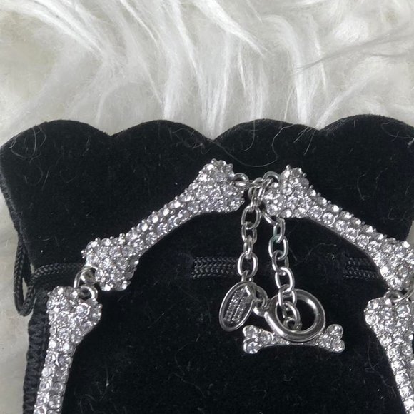 Vivienne Westwood Diamond Studded Bone Necklace - Picture 5 of 10